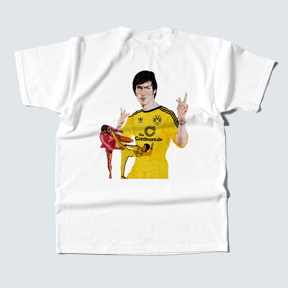Shop BRUCE LEE HONG KONG POP-UP GRAPHIC TEE, classic football shirts, vintage football shirts & retro soccer jerseys at Cult Kits