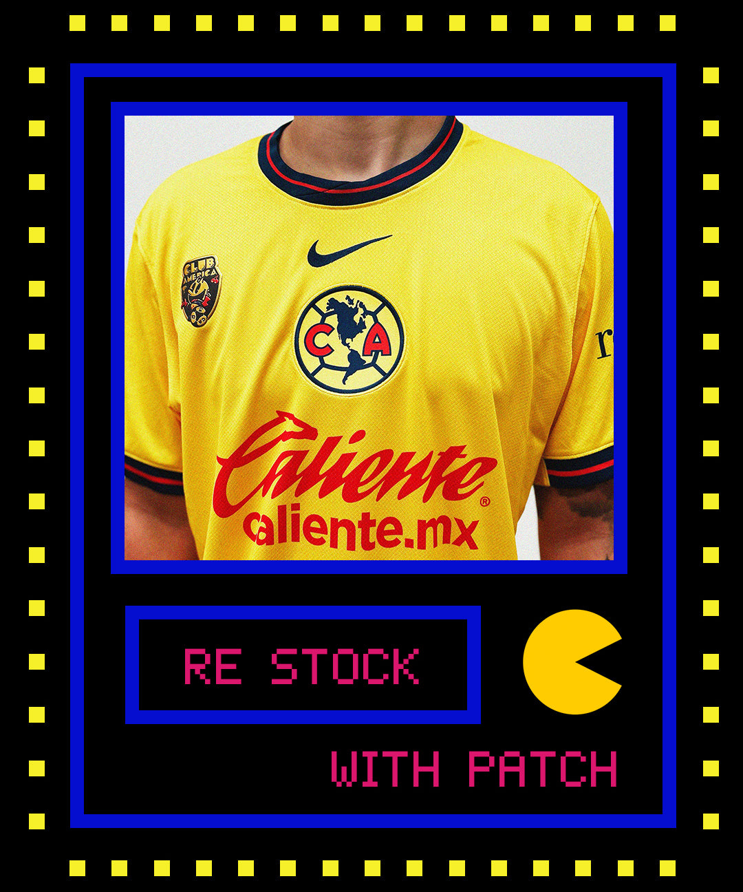 Cult Kits | Pac-Man , Club America , Nike , Home shirt  , Football shirts , Retro , Soccer Jersey, Classic football shirts , Classic soccer jersey , Vintage football shirt , cult kits , festival fits , unique football shirts