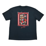 Black Cantona 'Le King' Bootleg Tee - Man United Cantona T-Shirt at Cult Kits