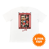 Cantona 'Le King' Bootleg Tee - Man United Cantona T-Shirt at Cult Kits
