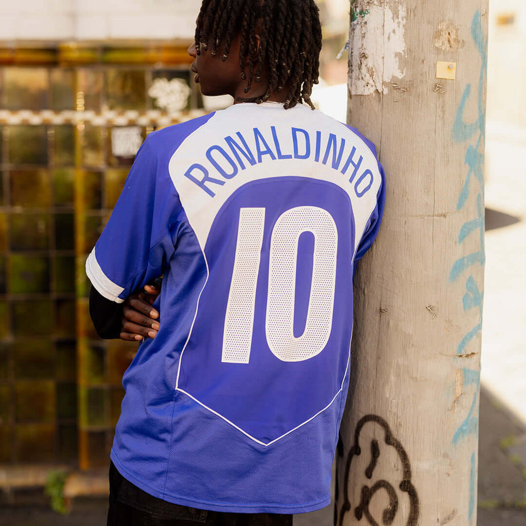Cult Kits |  Cult Heroes , brazil 2002 nike , Ronaldinho , away shirt , total 90 nike shirt , Football shirts , Retro , Soccer Jersey, Classic football shirts , Classic soccer jersey , Vintage football shirt , cult kits , festival fits , unique football