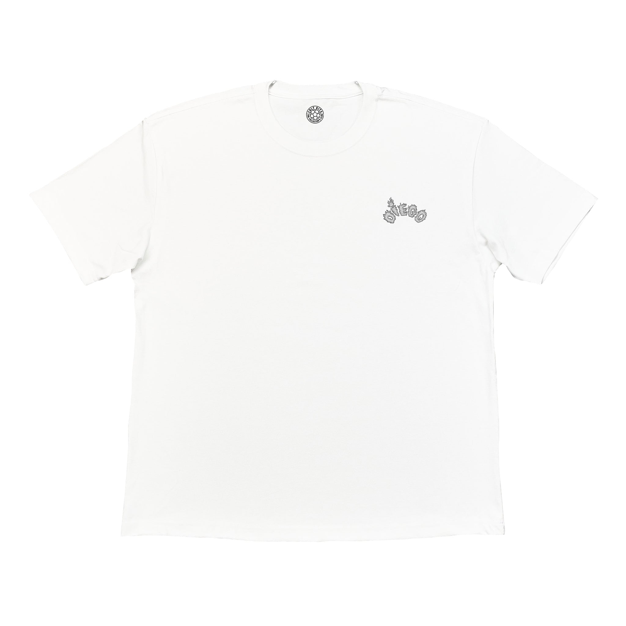 White Diego Maradona 'Madadona' Argentina Tee - 1994 World Cup (front)
