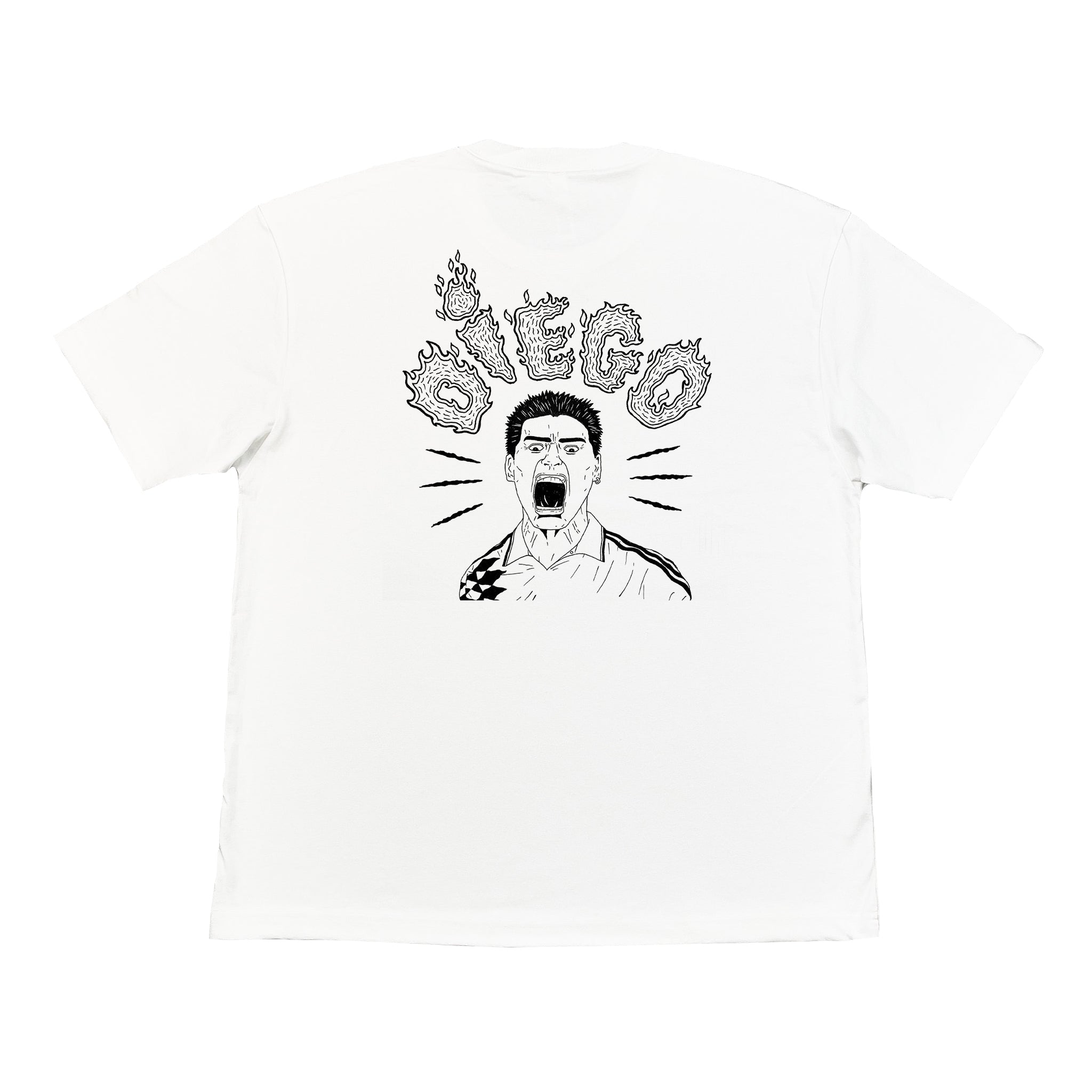 White Diego Maradona 'Madadona' Argentina Tee - 1994 World Cup
