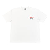 White Double Zindamage Pop-Up Graphic Tee - France Zidane Bootleg available at Cult Kits (front)