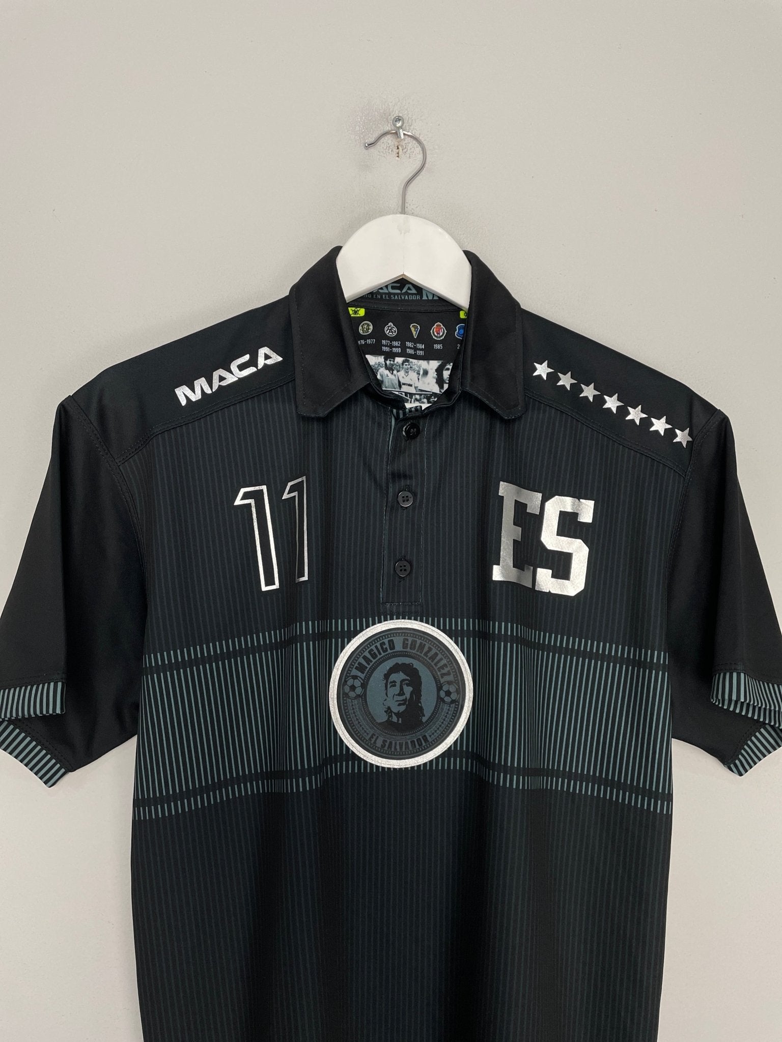 Shop EL SALVADOR MAGICO #11 TRIBUTE SHIRT (S) MACA, classic football shirts, vintage football shirts & retro soccer jerseys at Cult Kits