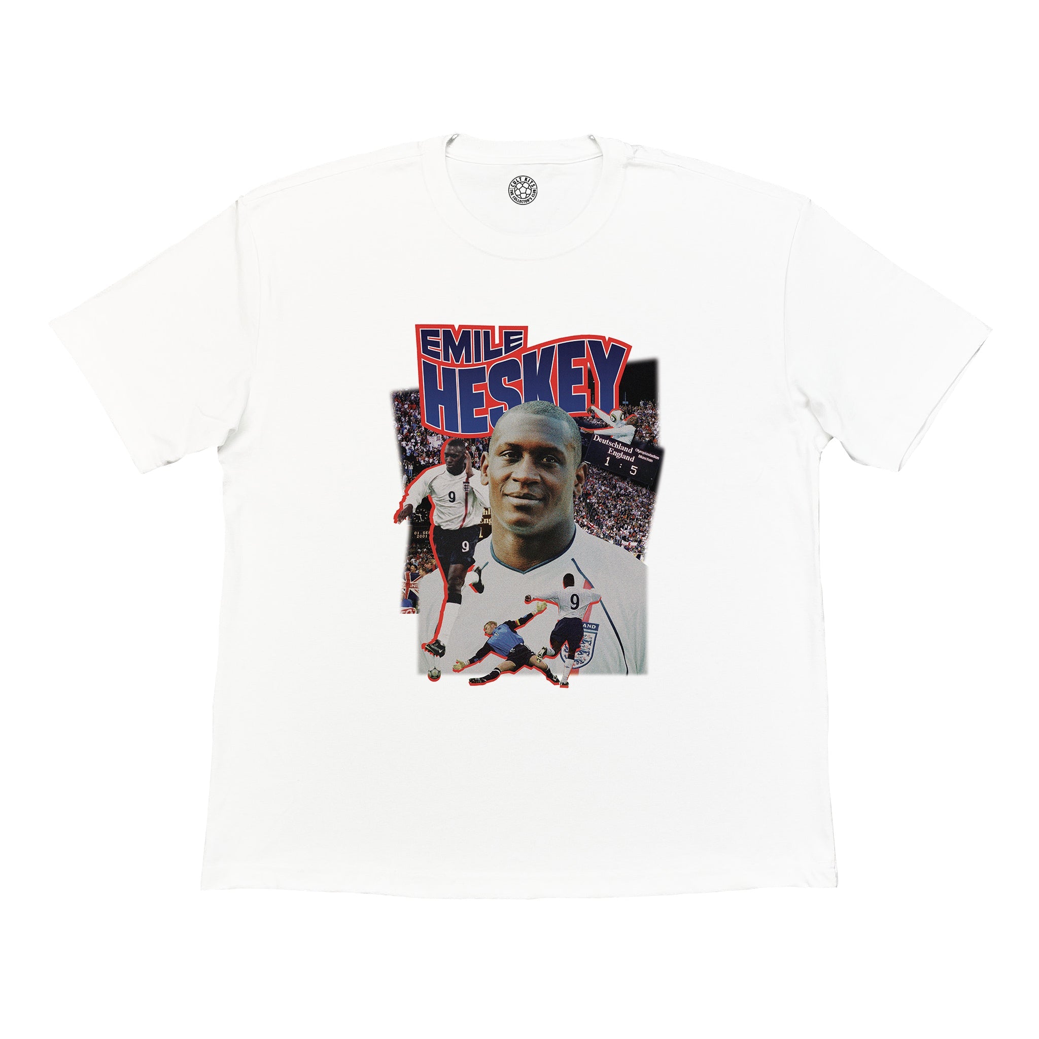 Buy England Heskey Bootleg Tee ~ Free worldwide shipping ~ Authentic Vintage Football Shirts from Cult Kits