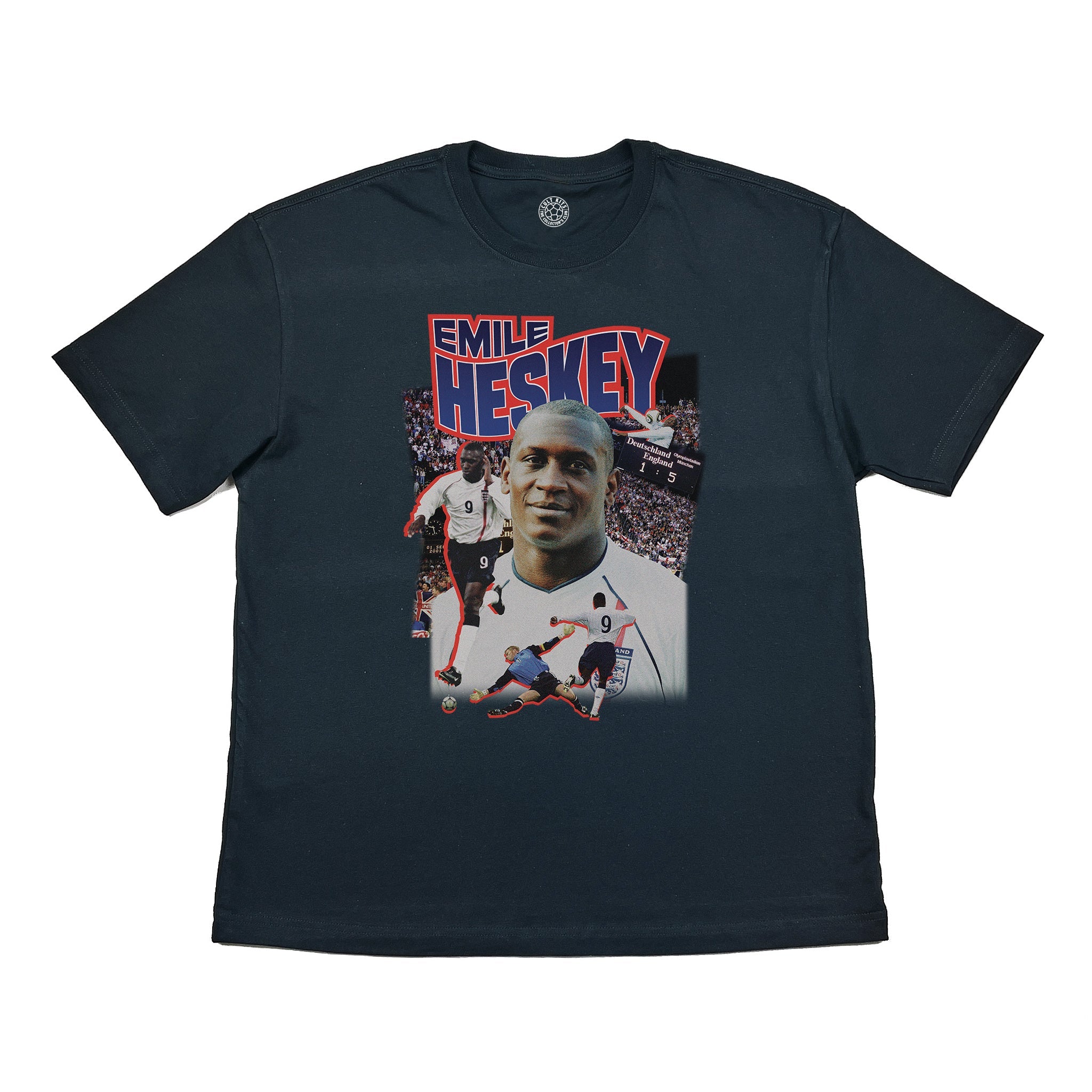 Buy England Heskey Bootleg Tee ~ Free worldwide shipping ~ Authentic Vintage Football Shirts from Cult Kits