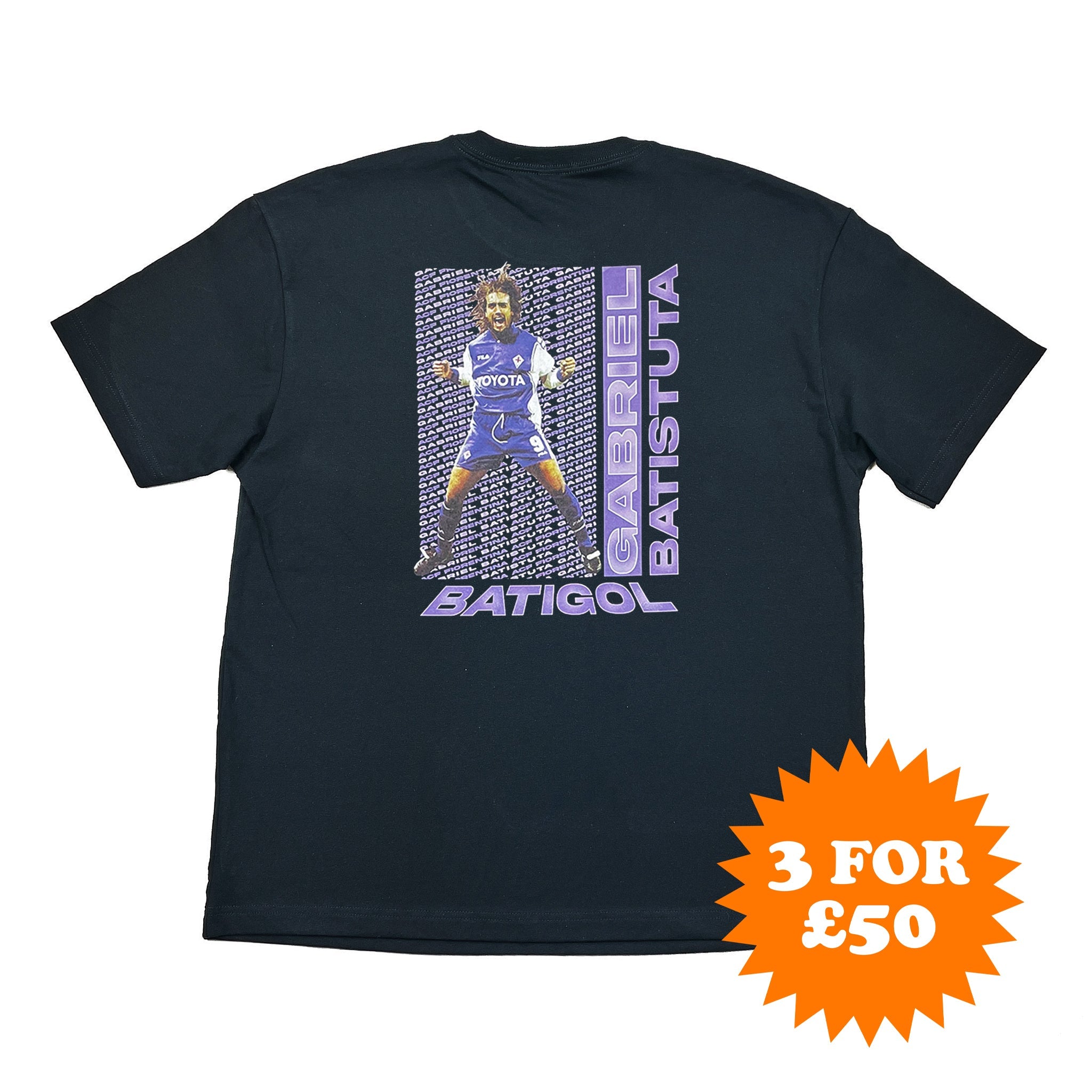 Buy Fiorentina Batigol Batistuta Bootleg Tee ~ Free worldwide shipping ~ Authentic Vintage Football Shirts from Cult Kits