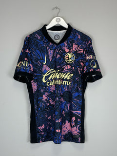 2024/25 Club America third shirt in vibrant design, Nike brand, BNWOT, vintage football shirts, available in multiple sizes.