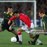 2001/02 NANTES CETTO #35 *MATCH WORN vs MANCHESTER UNITED* EUROPEAN HOME SHIRT (XL) LE COQ