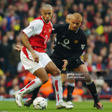 2003/04 MANCHESTER UNITED BROWN #6 L/S *MATCH WORN VS ARSENAL* AWAY SHIRT (XL) NIKE