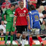 2006/07 PORTSMOUTH KRANJCAR #19 L/S *MATCH WORN VS MANCHESTER UNITED* HOME SHIRT (XL) JAKO