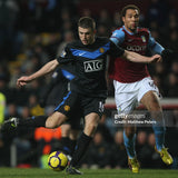 2009/10 ASTON VILLA CAREW #10 *MATCH WORN VS MANCHESTER UNITED* HOME SHIRT (XXL) NIKE