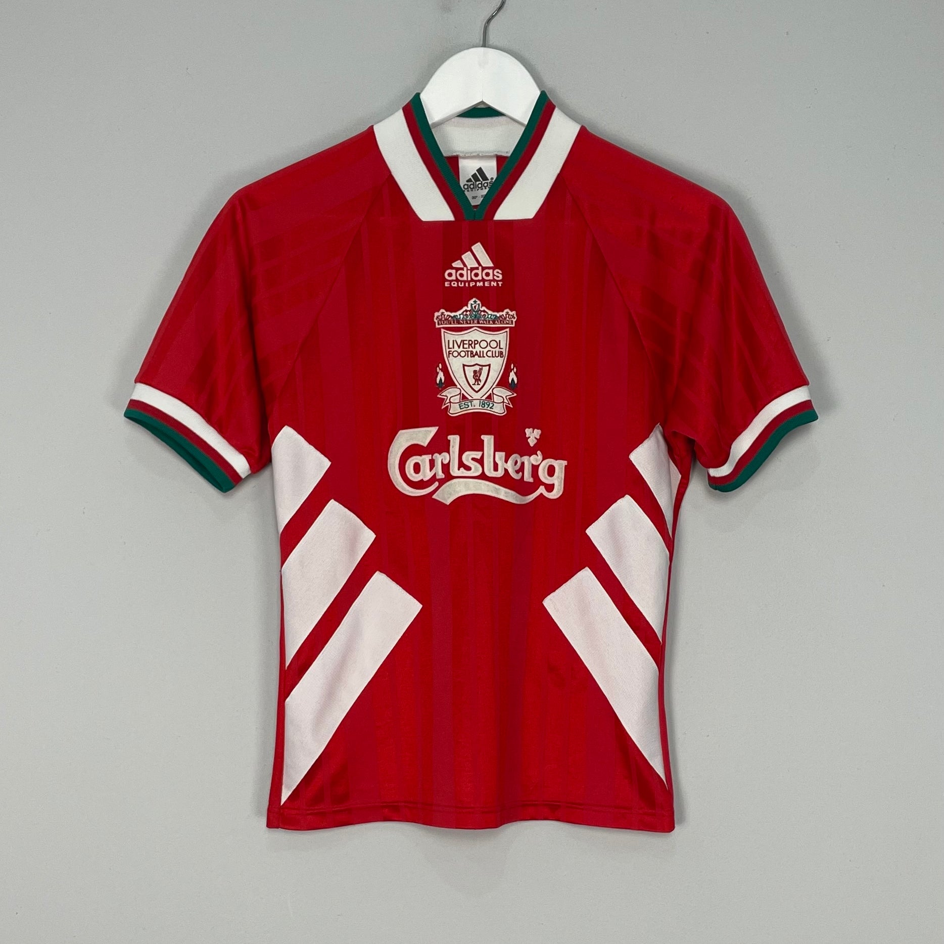 Shop 1993/95 LIVERPOOL HOME SHIRT (L.KIDS) ADIDAS, classic football shirts, vintage football shirts & retro soccer jerseys at Cult Kits