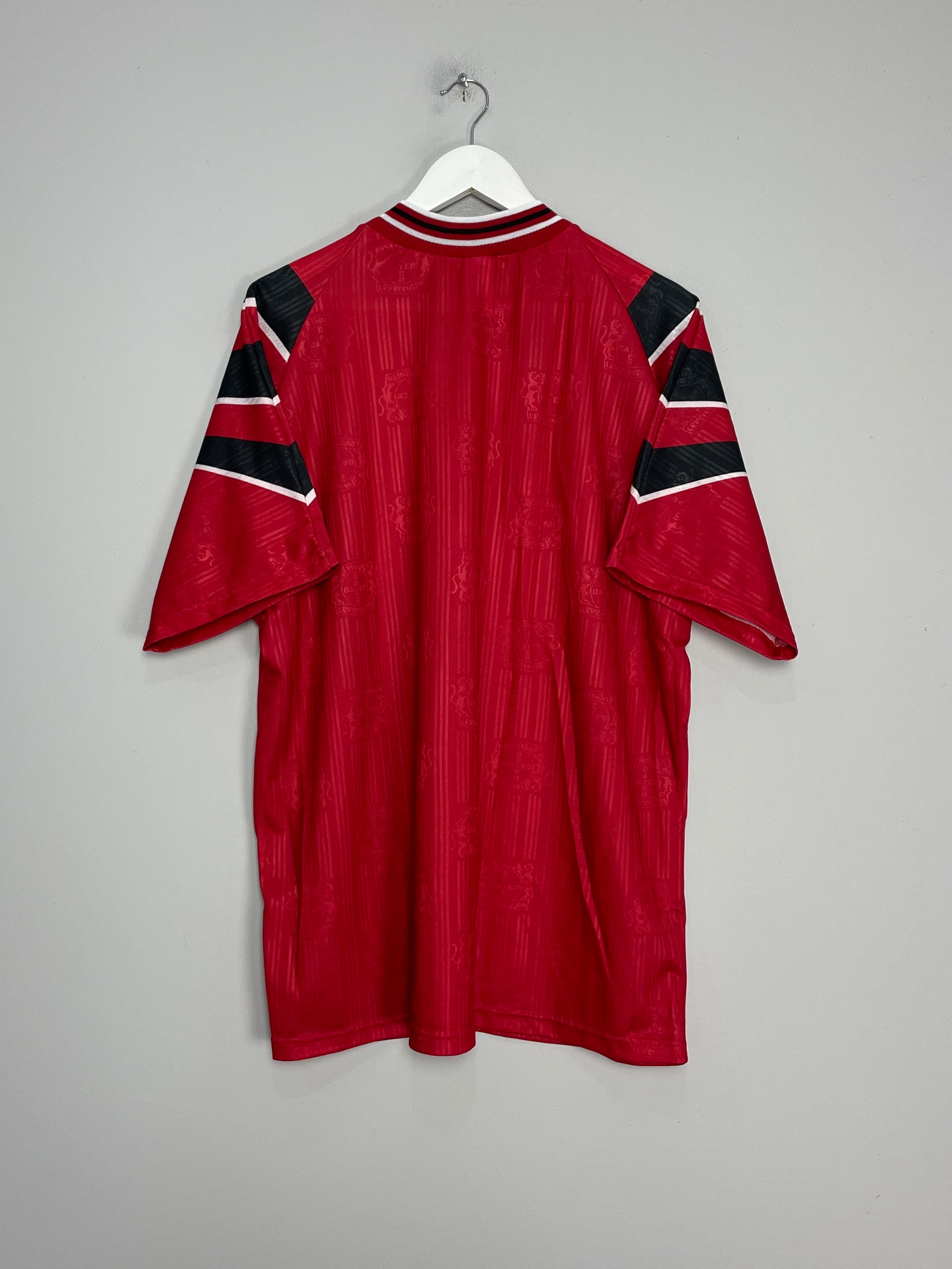 Shop 1996/98 BAYER LEVERKUSEN *MINT* HOME SHIRT (XL) ADIDAS, classic football shirts, vintage football shirts & retro soccer jerseys at Cult Kits