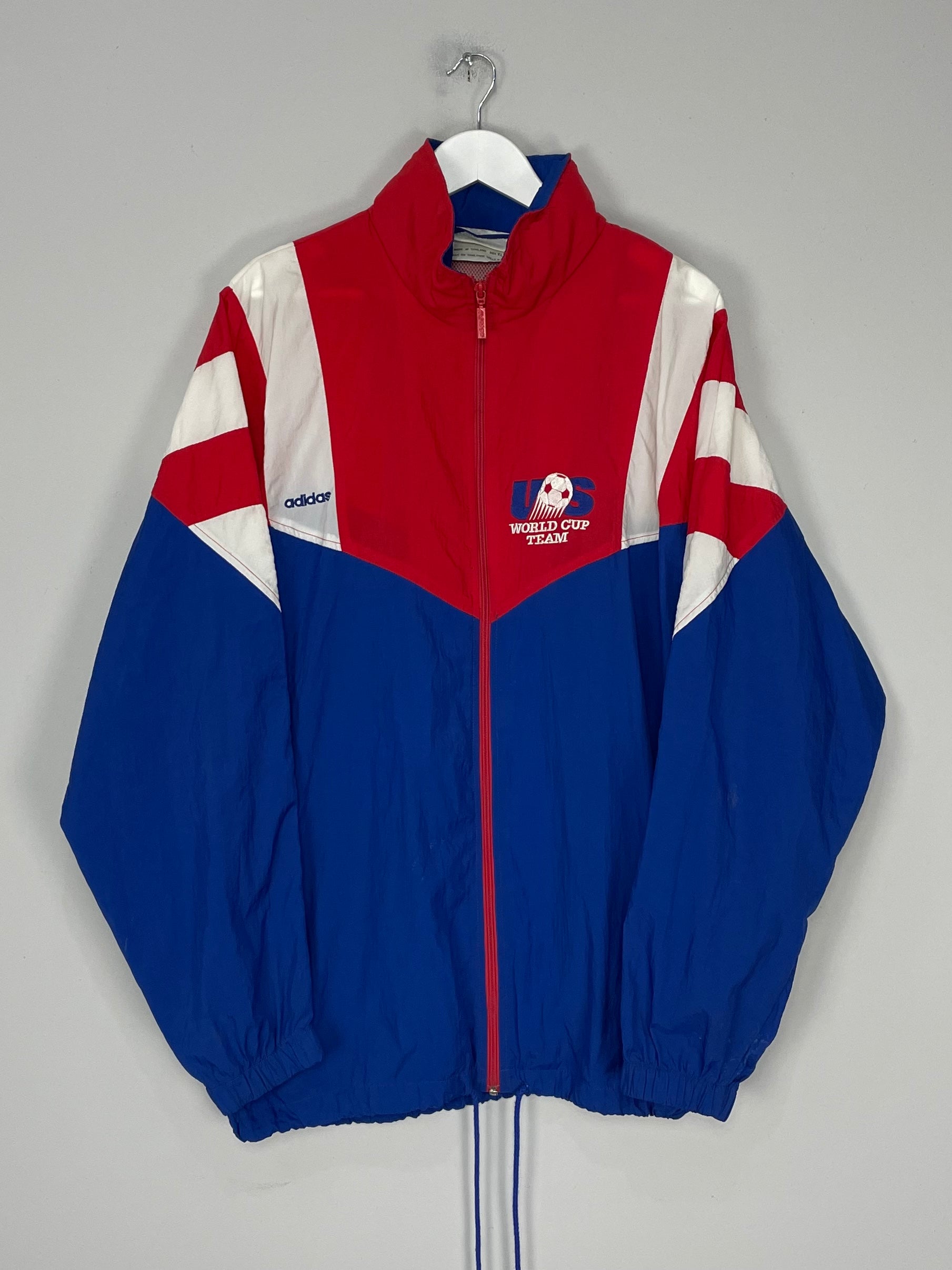 Shop 1992/94 USA WORLD CUP TRACK JACKET (XL) ADIDAS, classic football shirts, vintage football shirts & retro soccer jerseys at Cult Kits