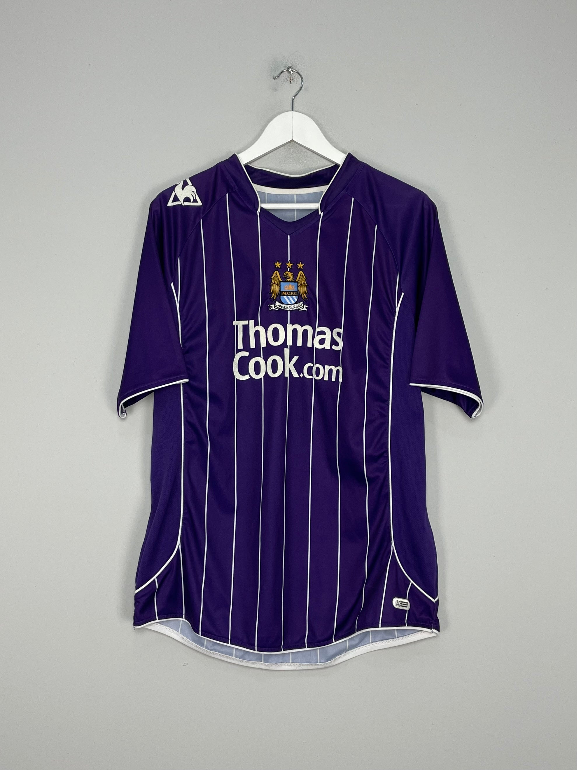 Shop 2007/08 MANCHESTER CITY AWAY SHIRT (XL) LE COQ SPORTIF, classic football shirts, vintage football shirts & retro soccer jerseys at Cult Kits
