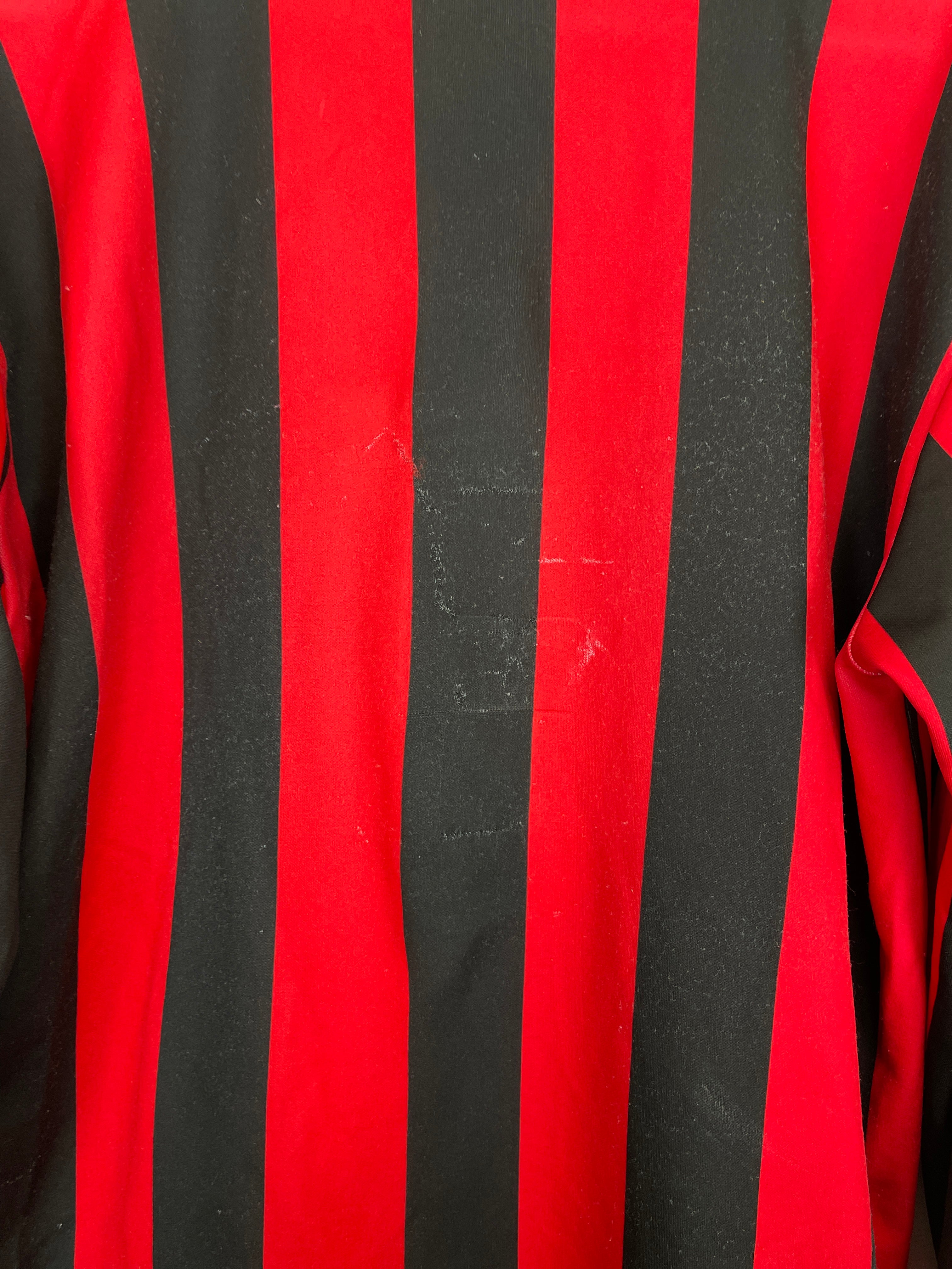 Shop 1990/91 AC MILAN L/S HOME SHIRT (L) ADIDAS, classic football shirts, vintage football shirts & retro soccer jerseys at Cult Kits
