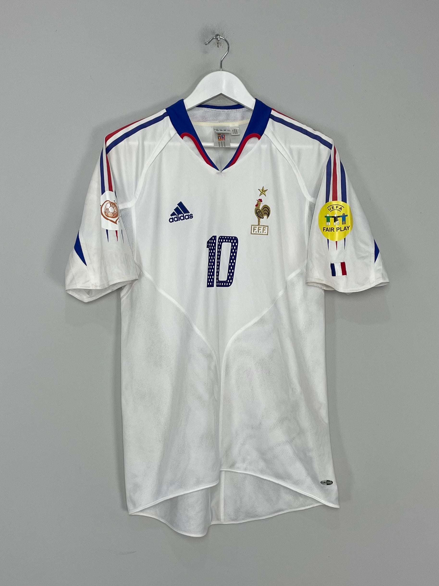 Shop 2004/06 FRANCE ZIDANE #10 AWAY SHIRT (M) ADIDAS, classic football shirts, vintage football shirts & retro soccer jerseys at Cult Kits
