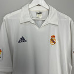 Shop 2001/02 REAL MADRID ZIDANE #5 *CENTENARY* HOME SHIRT (L) ADIDAS, classic football shirts, vintage football shirts & retro soccer jerseys at Cult Kits