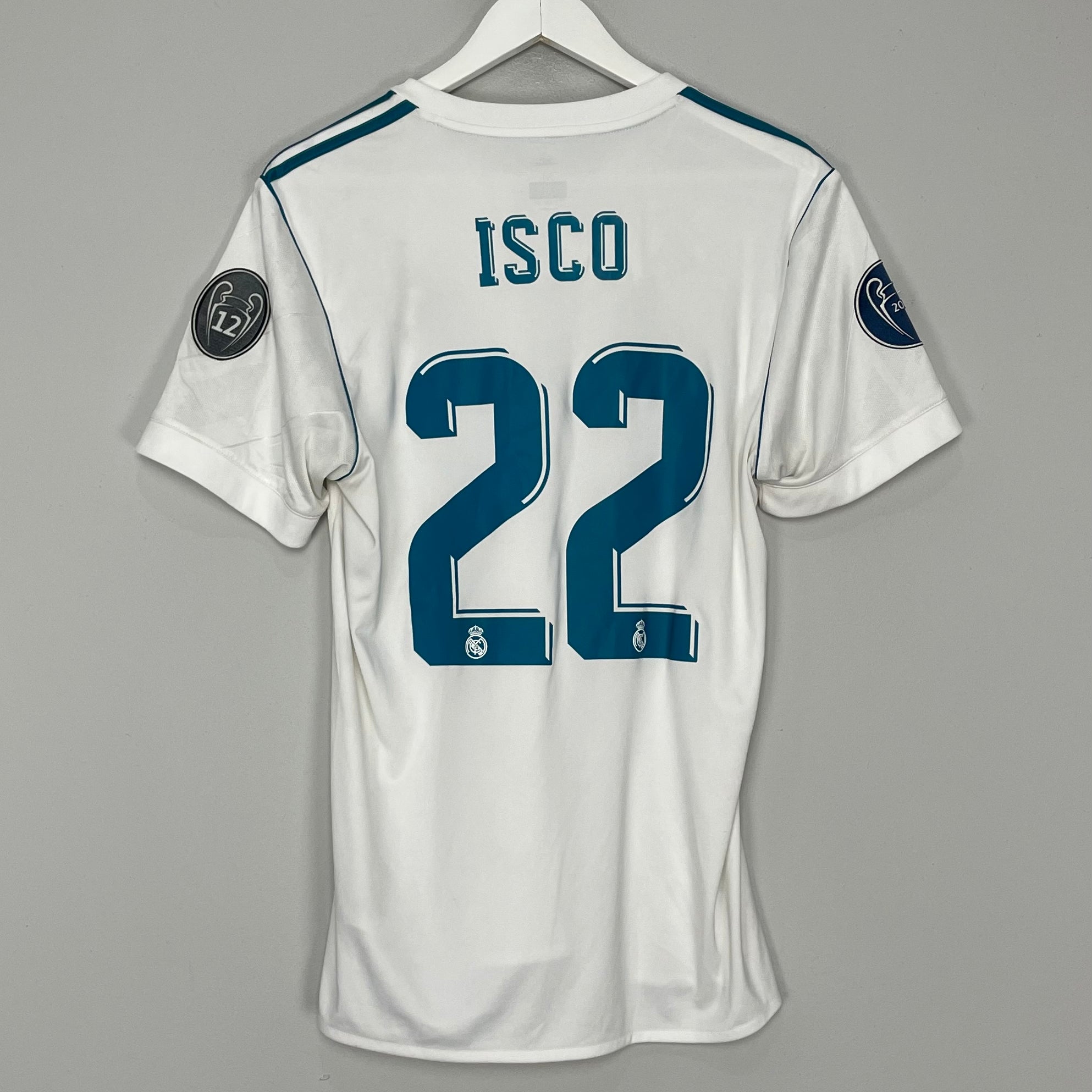 Shop 2017/18 REAL MADRID ISCO #22 HOME SHIRT (M) ADIDAS, classic football shirts, vintage football shirts & retro soccer jerseys at Cult Kits