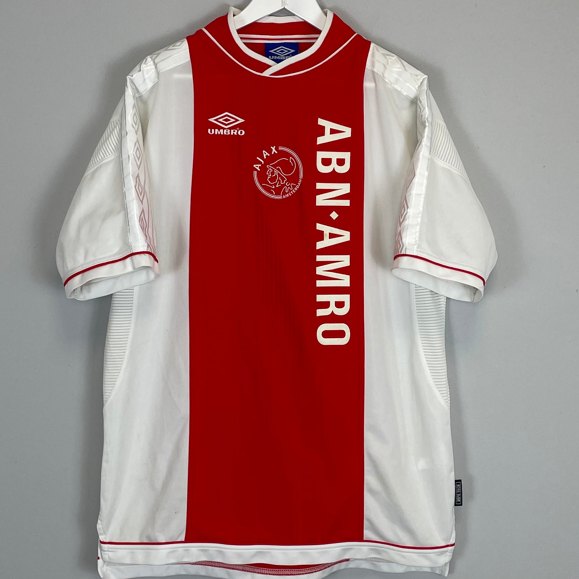 Shop 1999/00 AJAX HOME SHIRT (XL) UMBRO, classic football shirts, vintage football shirts & retro soccer jerseys at Cult Kits