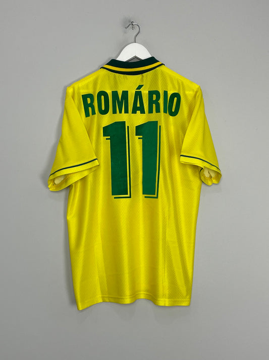 1994/97 BRAZIL ROMARIO #11 HOME SHIRT (L) UMBRO