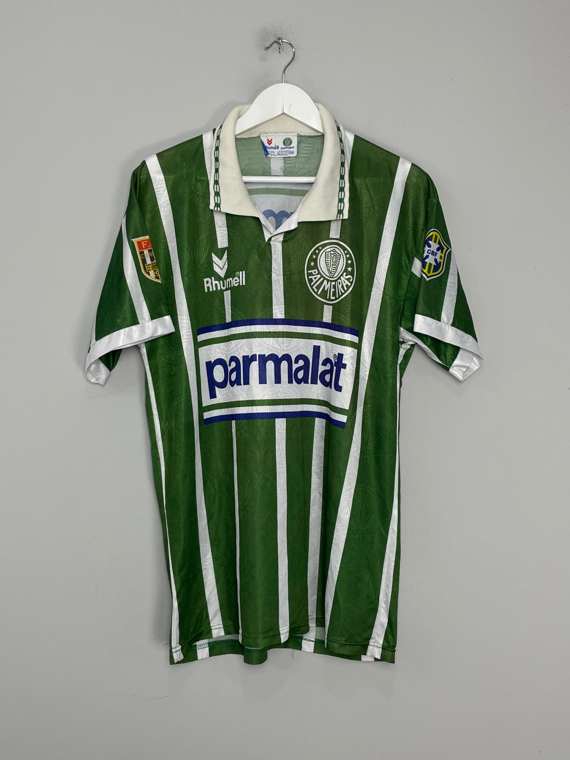 Shop 1993/94 PALMEIRAS #7 HOME SHIRT (XL) RHUMMEL, classic football shirts, vintage football shirts & retro soccer jerseys at Cult Kits