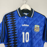 Shop 1994 ARGENTINA MARADONA #10 AWAY SHIRT (M) ADIDAS, classic football shirts, vintage football shirts & retro soccer jerseys at Cult Kits