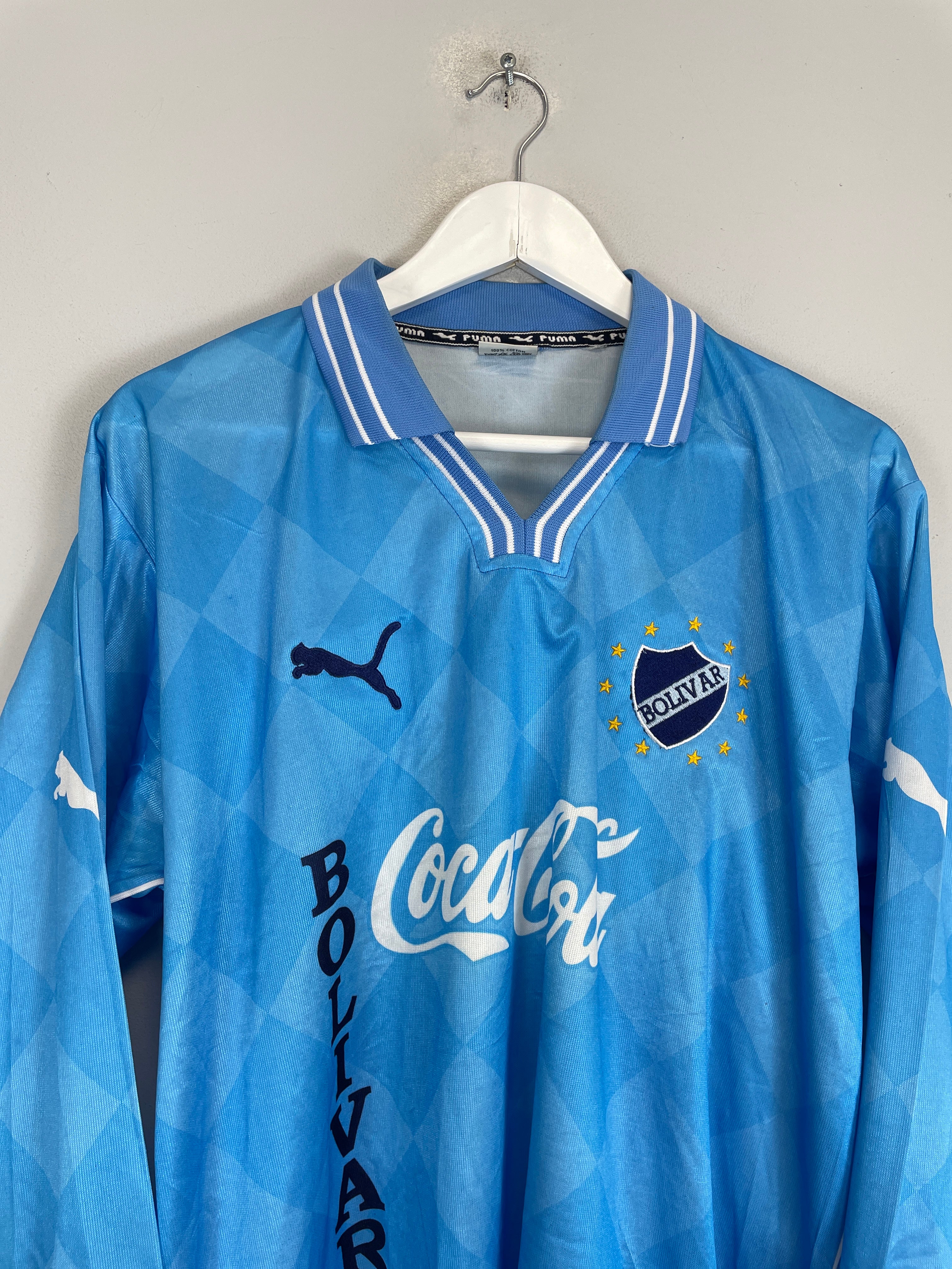 Shop 2001 BOLIVAR L/S HOME SHIRT (XL) PUMA, classic football shirts, vintage football shirts & retro soccer jerseys at Cult Kits