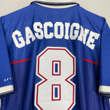 Shop 1997/99 RANGERS GASCOIGNE #8 HOME SHIRT (L) NIKE, classic football shirts, vintage football shirts & retro soccer jerseys at Cult Kits