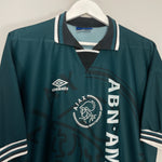 Shop 1995/96 AJAX AWAY SHIRT (L) UMBRO, classic football shirts, vintage football shirts & retro soccer jerseys at Cult Kits