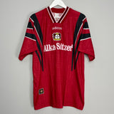 Shop 1996/98 BAYER LEVERKUSEN *MINT* HOME SHIRT (XL) ADIDAS, classic football shirts, vintage football shirts & retro soccer jerseys at Cult Kits