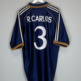 Shop 1998/00 REAL MADRID R.CARLOS #3 AWAY SHIRT (XL) ADIDAS, classic football shirts, vintage football shirts & retro soccer jerseys at Cult Kits