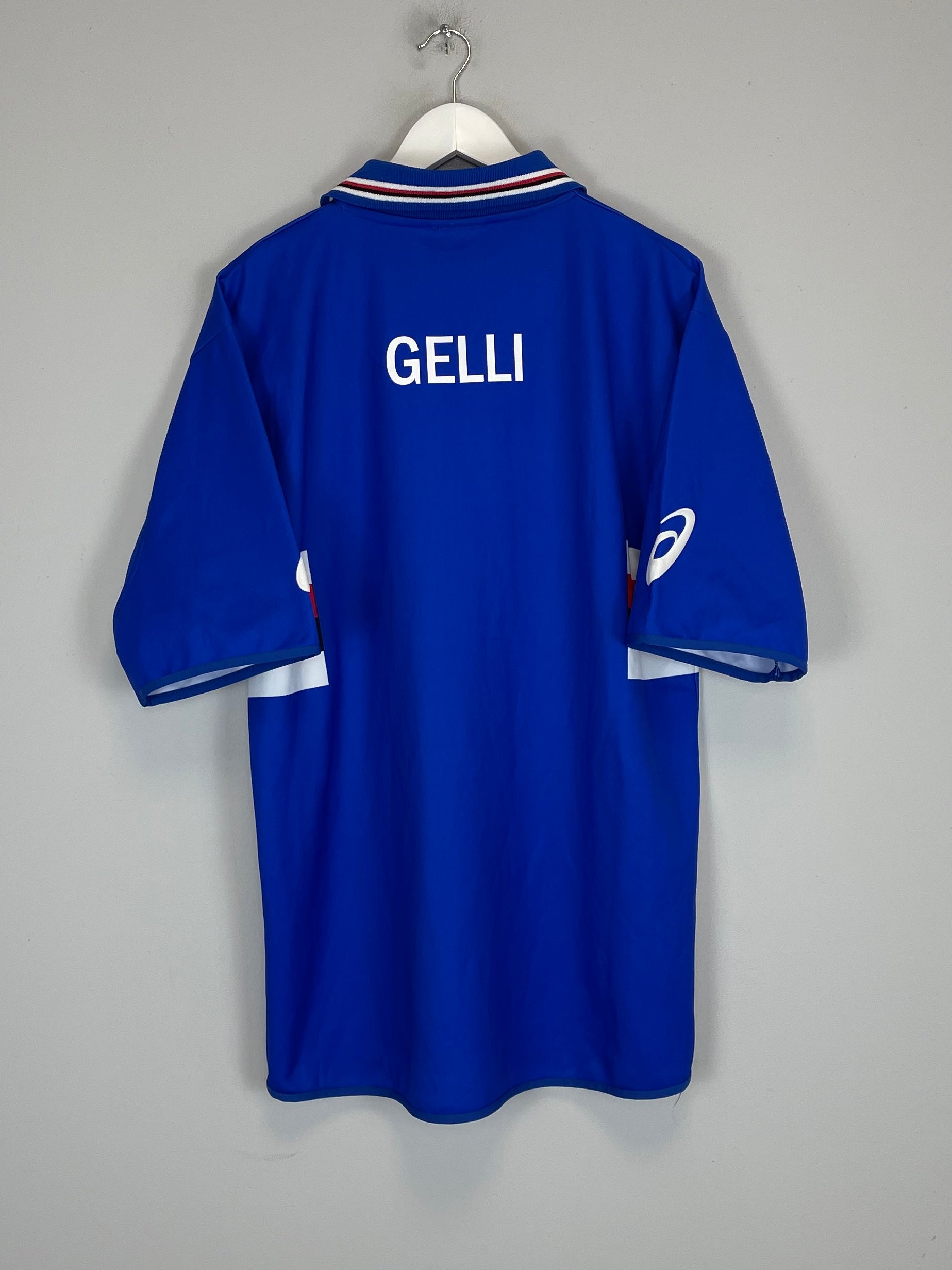 Shop 2003/04 SAMPDORIA HOME SHIRT (XL) ASICS, classic football shirts, vintage football shirts & retro soccer jerseys at Cult Kits