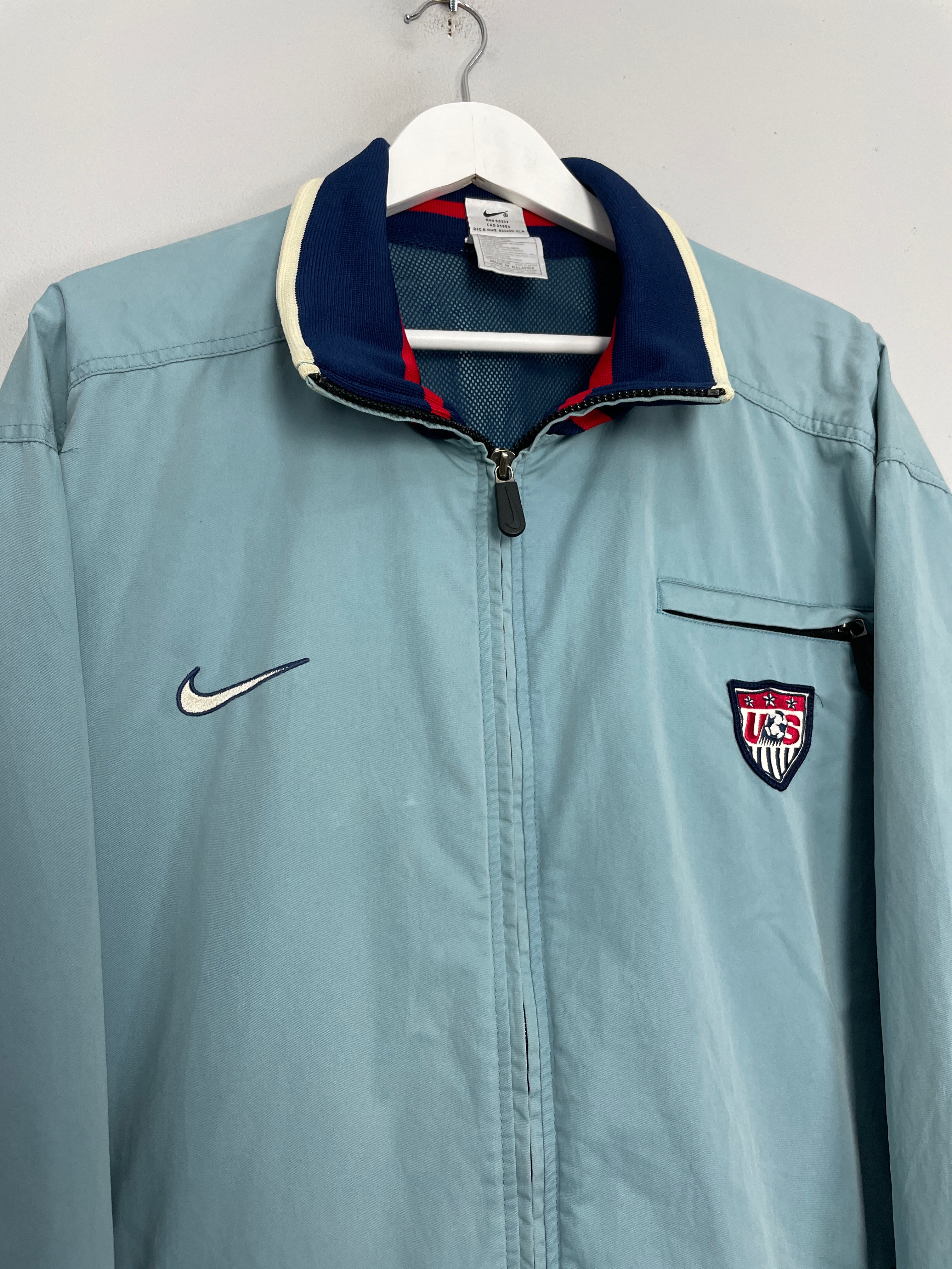 Shop 1998/00 USA COACHES JACKET (L) NIKE, classic football shirts, vintage football shirts & retro soccer jerseys at Cult Kits