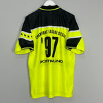 Shop 1997/98 DORTMUND 'CHAMPIONS' HOME SHIRT (L) NIKE, classic football shirts, vintage football shirts & retro soccer jerseys at Cult Kits