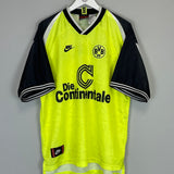 Shop 1995/96 DORTMUND HOME SHIRT (XL) NIKE, classic football shirts, vintage football shirts & retro soccer jerseys at Cult Kits