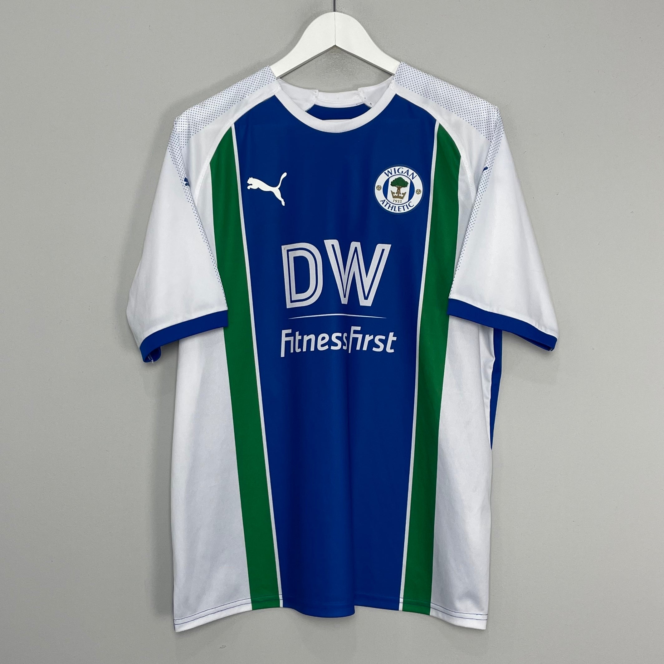 Shop 2018/19 WIGAN TABERNER #33 HOME SHIRT (XL) PUMA, classic football shirts, vintage football shirts & retro soccer jerseys at Cult Kits