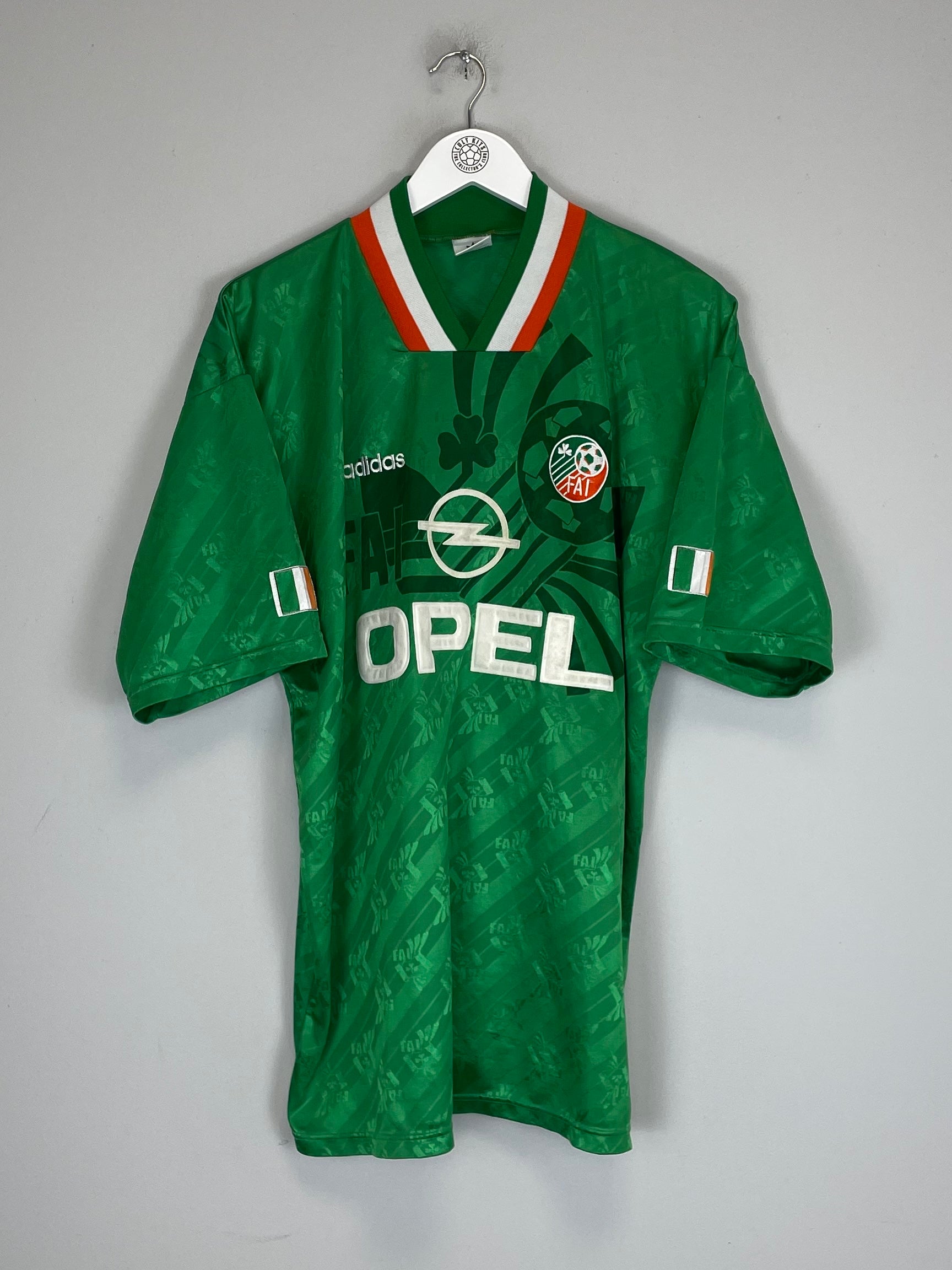 Shop 1994 IRELAND HOME SHIRT (XL) ADIDAS, classic football shirts, vintage football shirts & retro soccer jerseys at Cult Kits