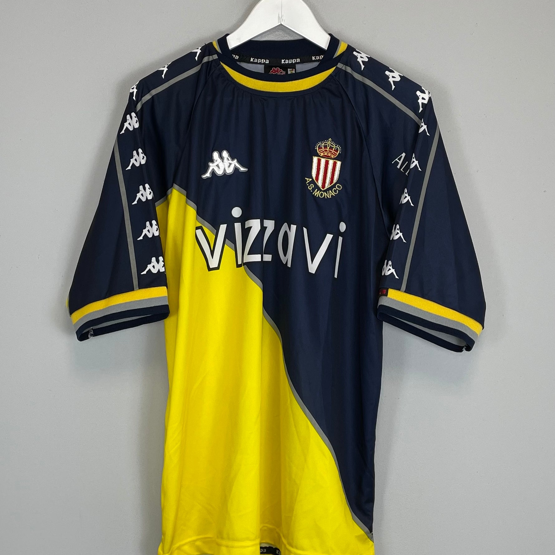 Shop 1999/00 MONACO AWAY SHIRT (L) KAPPA, classic football shirts, vintage football shirts & retro soccer jerseys at Cult Kits