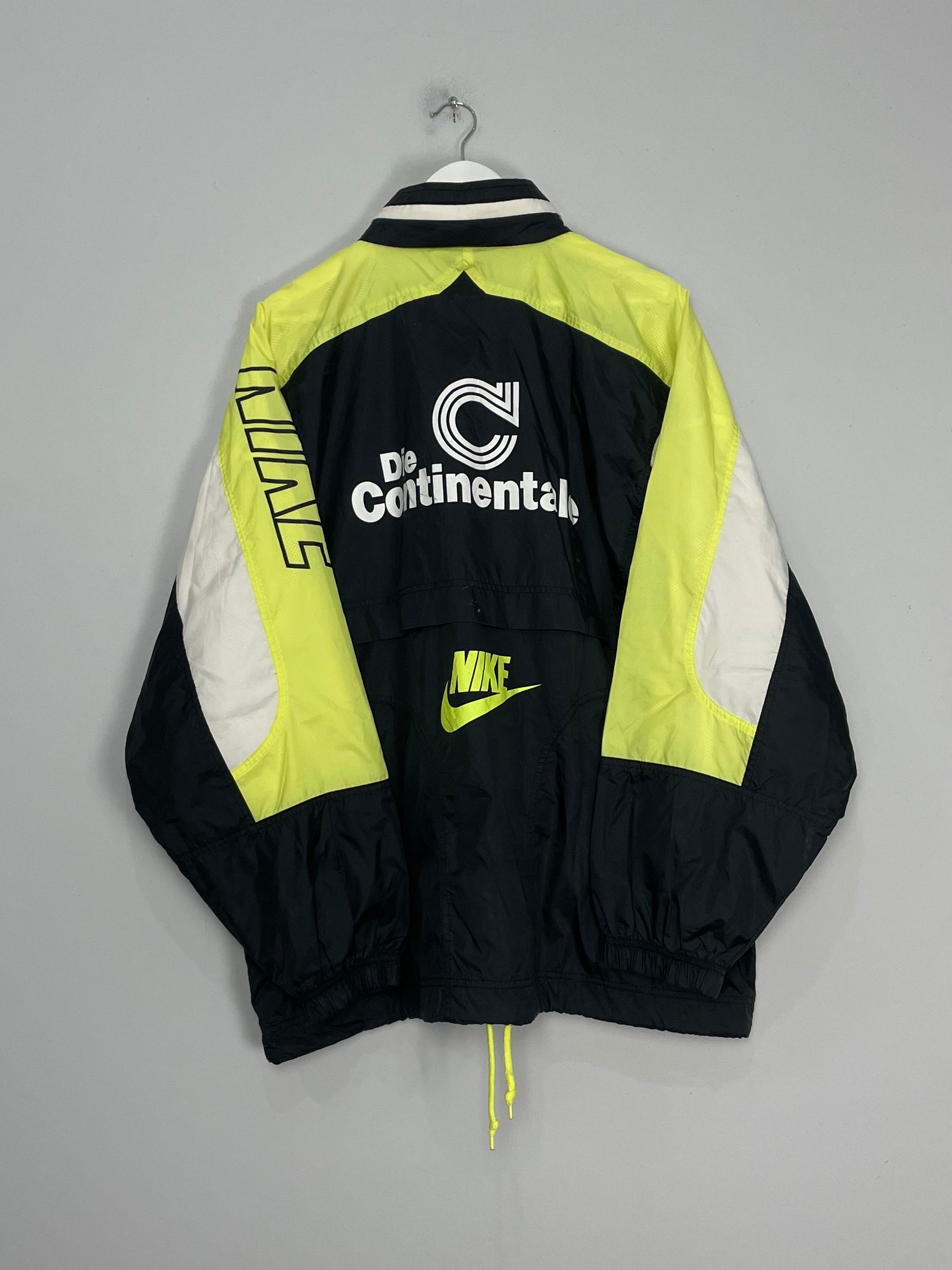 Shop 1996/97 DORTMUND RAIN JACKET (XL) NIKE, classic football shirts, vintage football shirts & retro soccer jerseys at Cult Kits