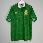 Shop 1994 MEXICO HOME SHIRT (L) UMBRO, classic football shirts, vintage football shirts & retro soccer jerseys at Cult Kits