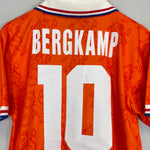 Shop 1994/95 NETHERLANDS BERGKAMP #10 HOME SHIRT (M) LOTTO, classic football shirts, vintage football shirts & retro soccer jerseys at Cult Kits
