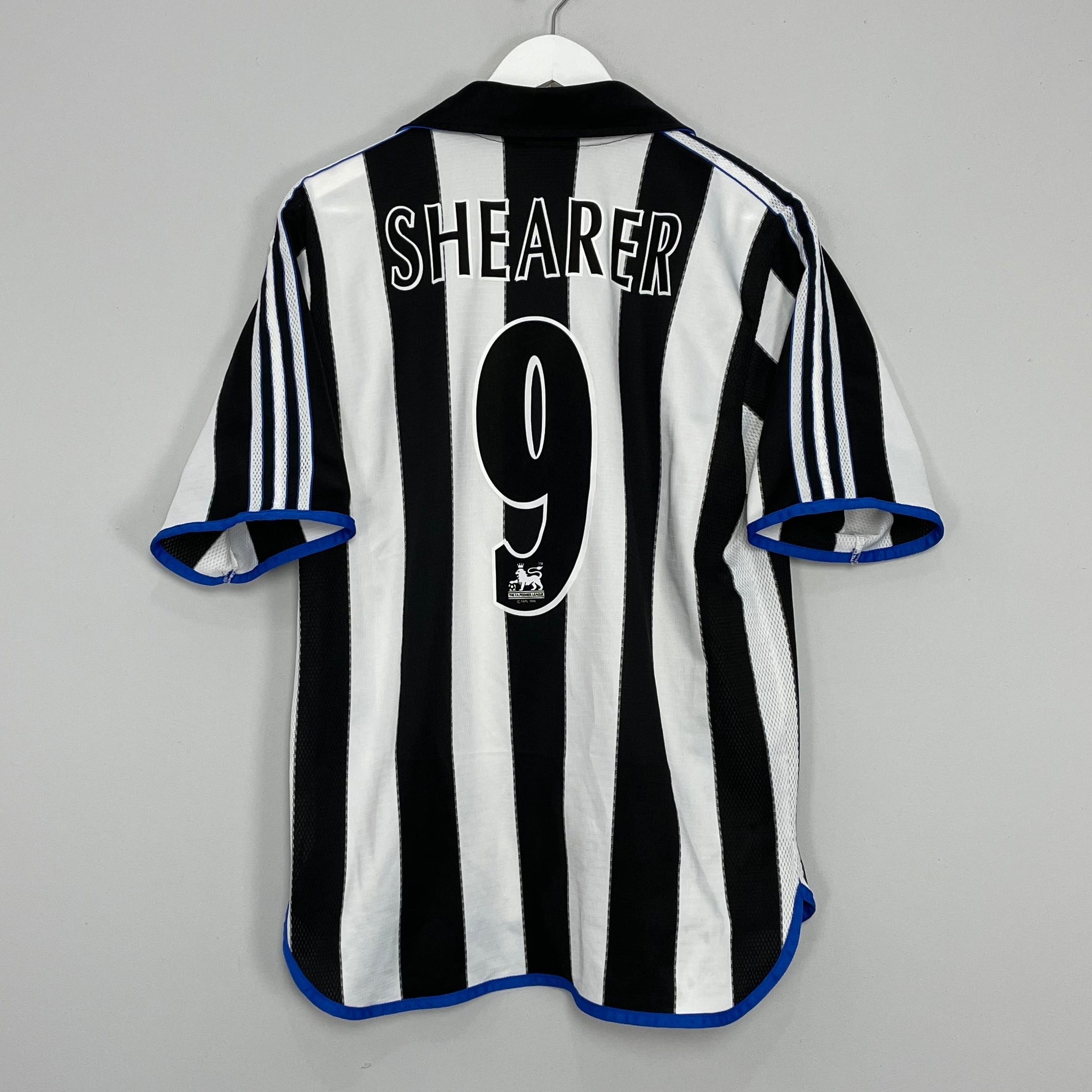Shop 1999/00 NEWCASTLE SHEARER #9 HOME SHIRT (M) ADIDAS, classic football shirts, vintage football shirts & retro soccer jerseys at Cult Kits