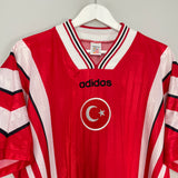 Shop 1996/97 TURKEY HOME SHIRT (XL) ADIDAS, classic football shirts, vintage football shirts & retro soccer jerseys at Cult Kits