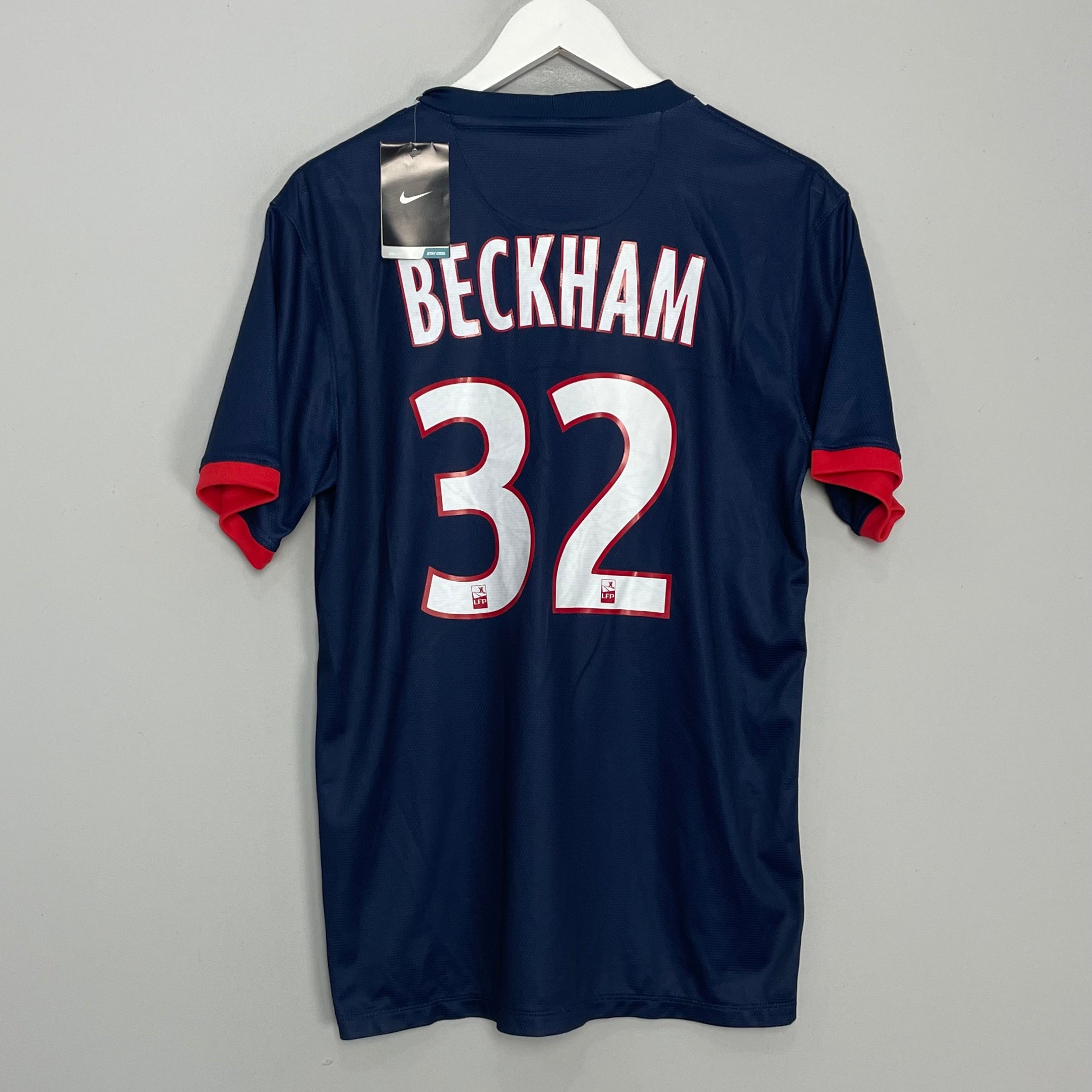Shop 2013/14 PSG BECKHAM #32 *BNWT* HOME SHIRT (M) NIKE, classic football shirts, vintage football shirts & retro soccer jerseys at Cult Kits