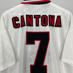 Shop 1996/97 MANCHESTER UNITED CANTONA #7 AWAY SHIRT (XXL) UMBRO, classic football shirts, vintage football shirts & retro soccer jerseys at Cult Kits