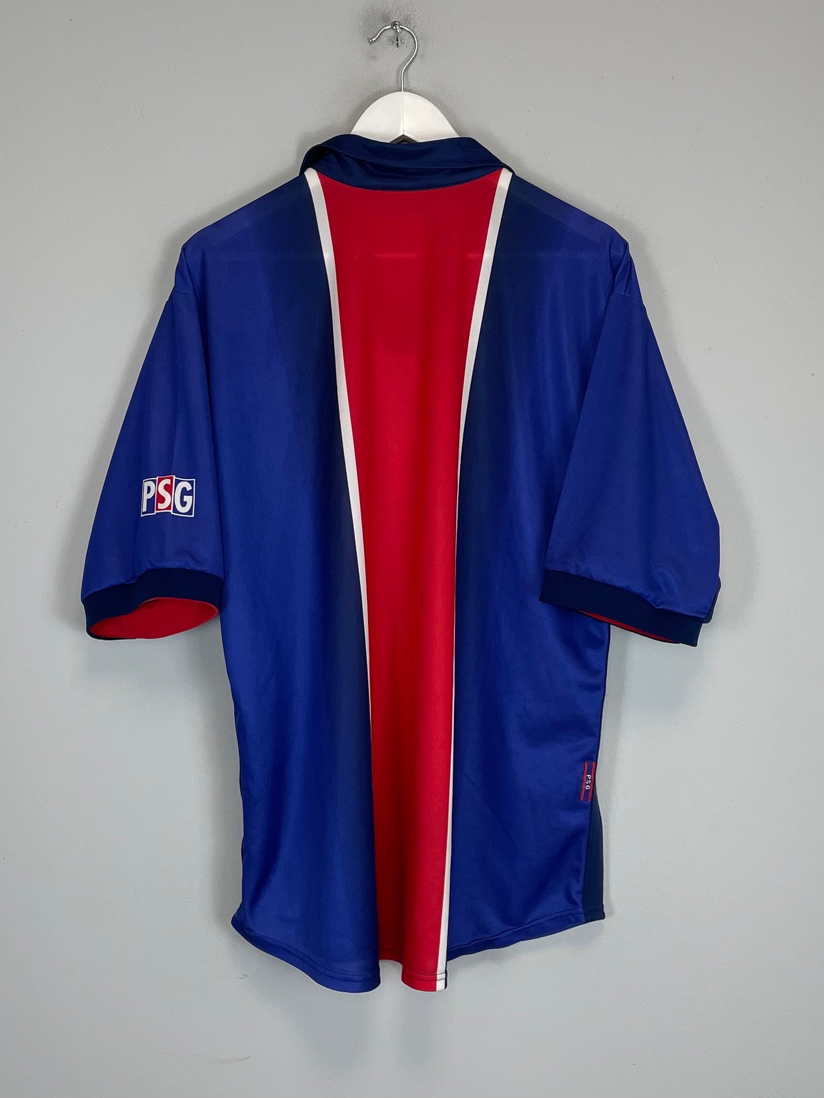 Shop 1998/99 PSG HOME SHIRT (XL) NIKE, classic football shirts, vintage football shirts & retro soccer jerseys at Cult Kits
