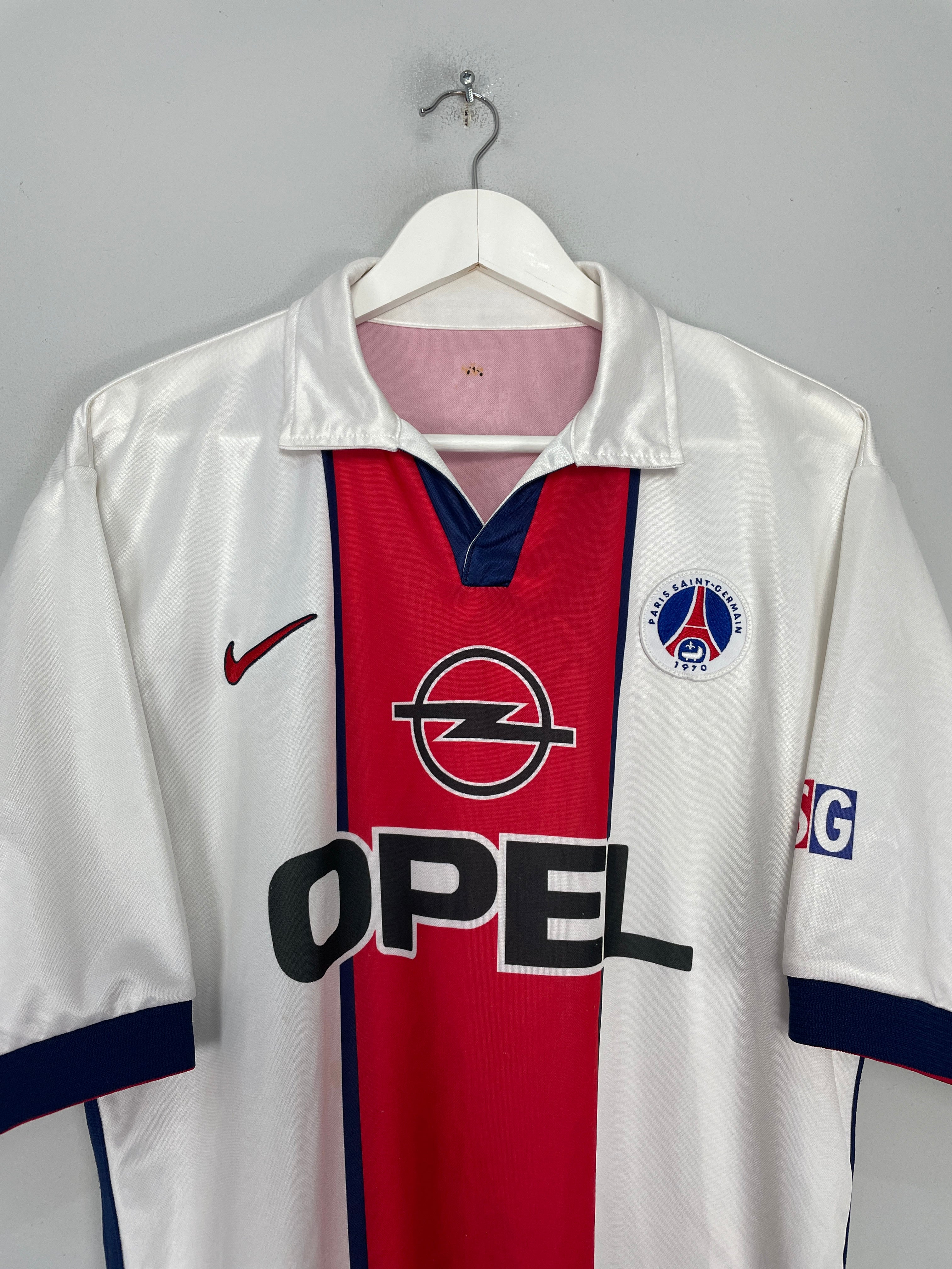 Shop 1997/98 PSG AWAY SHIRT (L) NIKE, classic football shirts, vintage football shirts & retro soccer jerseys at Cult Kits